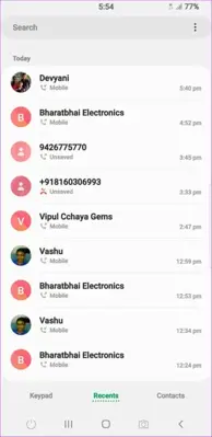 Samsung Contacts android App screenshot 0