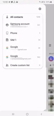 Samsung Contacts android App screenshot 3