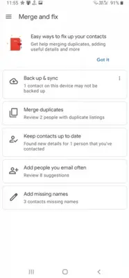 Samsung Contacts android App screenshot 4